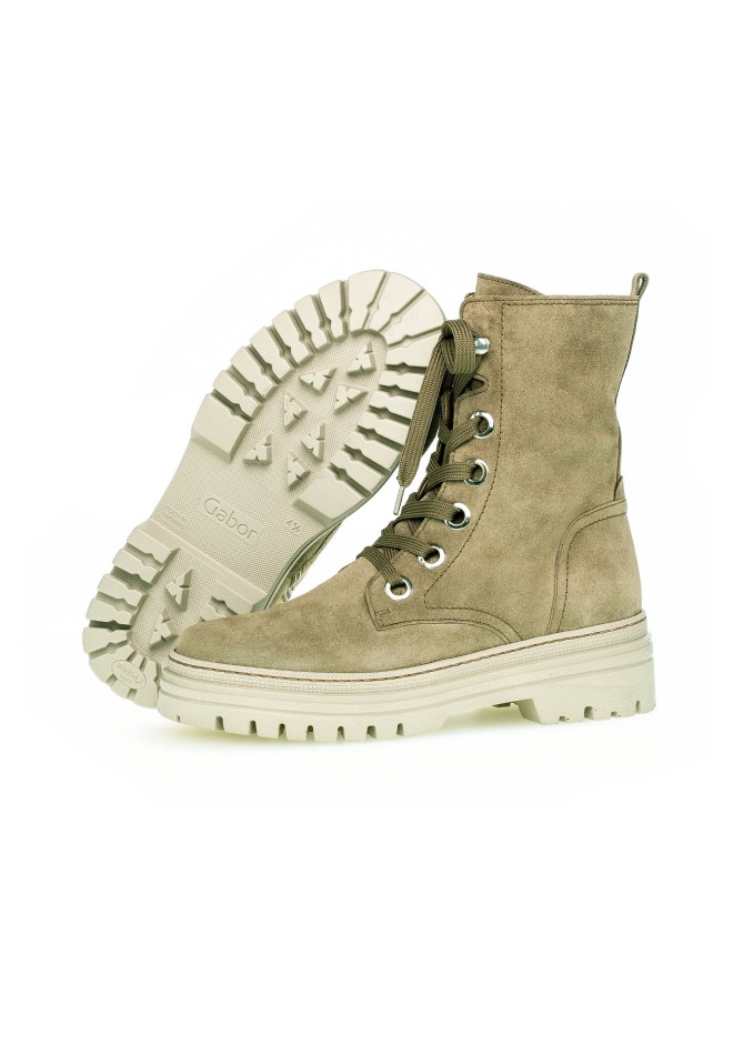 Bottines à Lacets Gabor | Exclusif Salbei/poussière